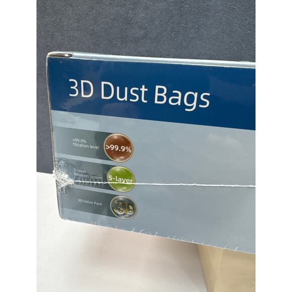Vacuum GN Series Dust Bags - New Sealed 12 Pack Box, 3D Efficiency - Picture 2 of 7